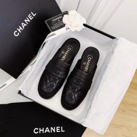 CHANEL 샤넬 체크무늬 슬리퍼