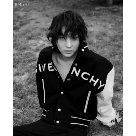 21fw 지방시 신상 남성 가죽 및 울 GIVENCHY 봄버 블랙/화이트컬러 BM00QR611V004 (소가죽)