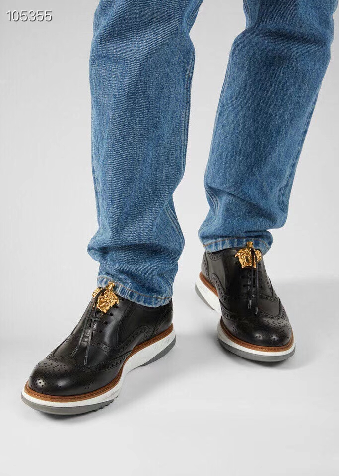 20FW 베르사체 악세사리 소가죽 클리퍼 모음전 Medusa Hybrid Brogues 0201