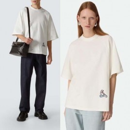 25년 보테가베네타 Embroiderde 면 Jersey 티셔츠 0802